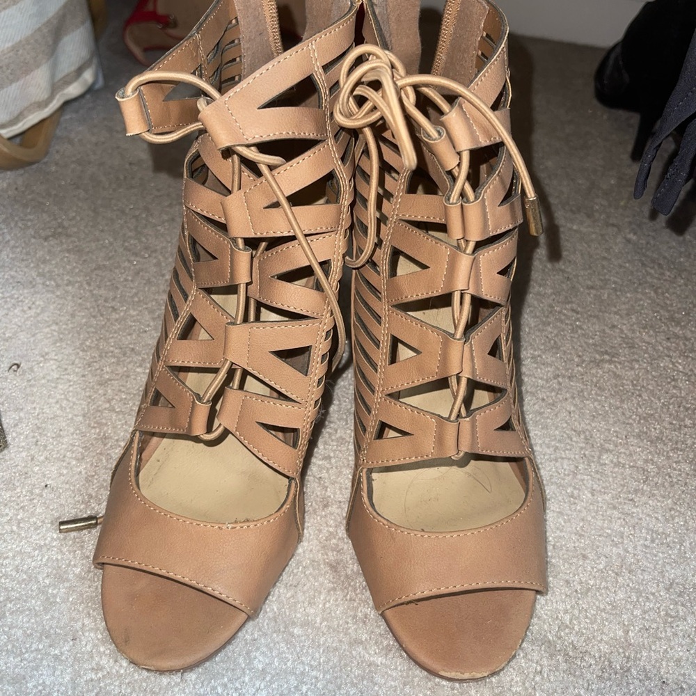 Lace up heels